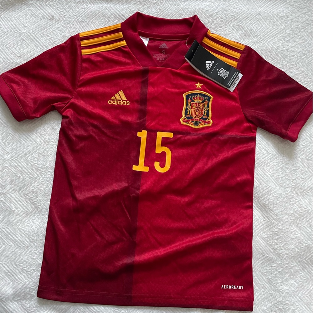 Adidas Boys Spain Soccer Jersey
